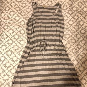 Striped mid tie dress.